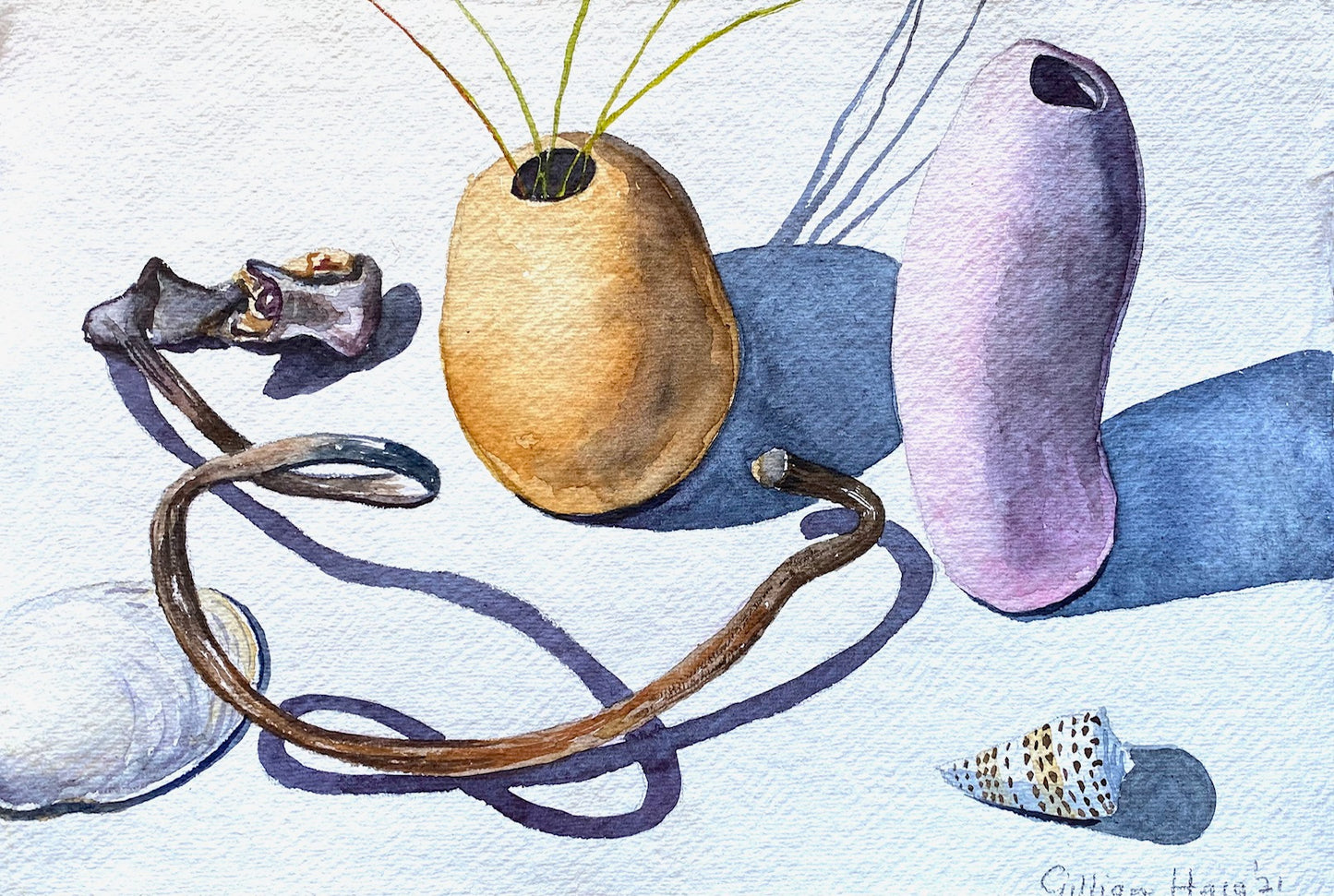 Seaweed and Ceramic Vessels I