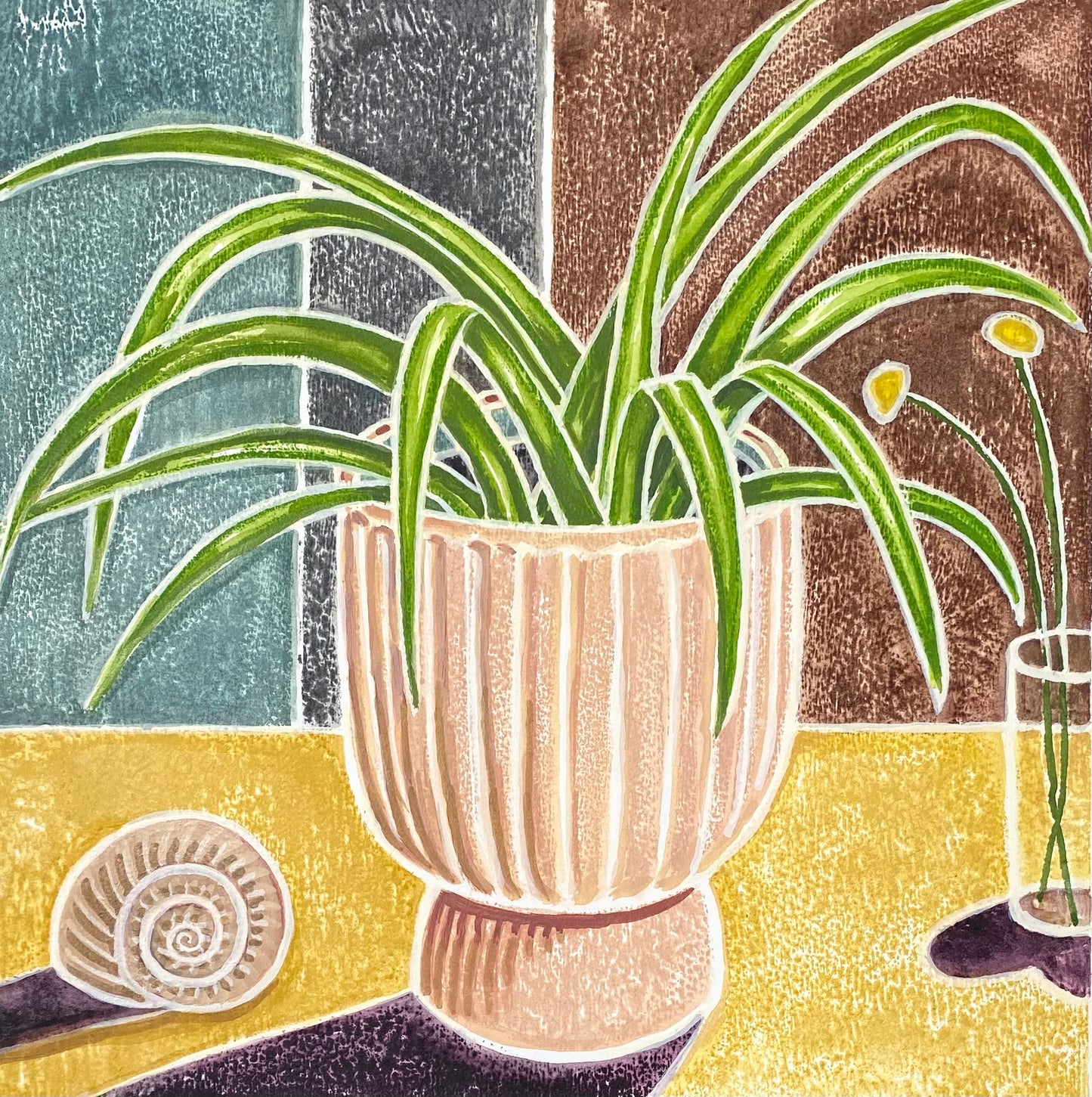 Pink Pot With Shell