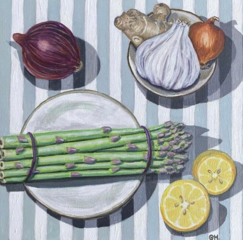 Asparagus with Grey Blue Stripes
